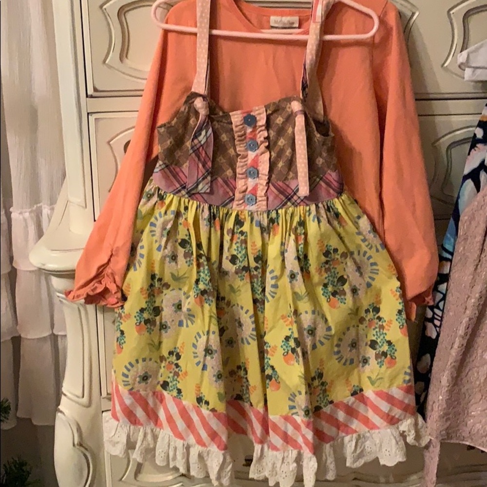 Matilda Jane Apron Dress with Matching Shirt